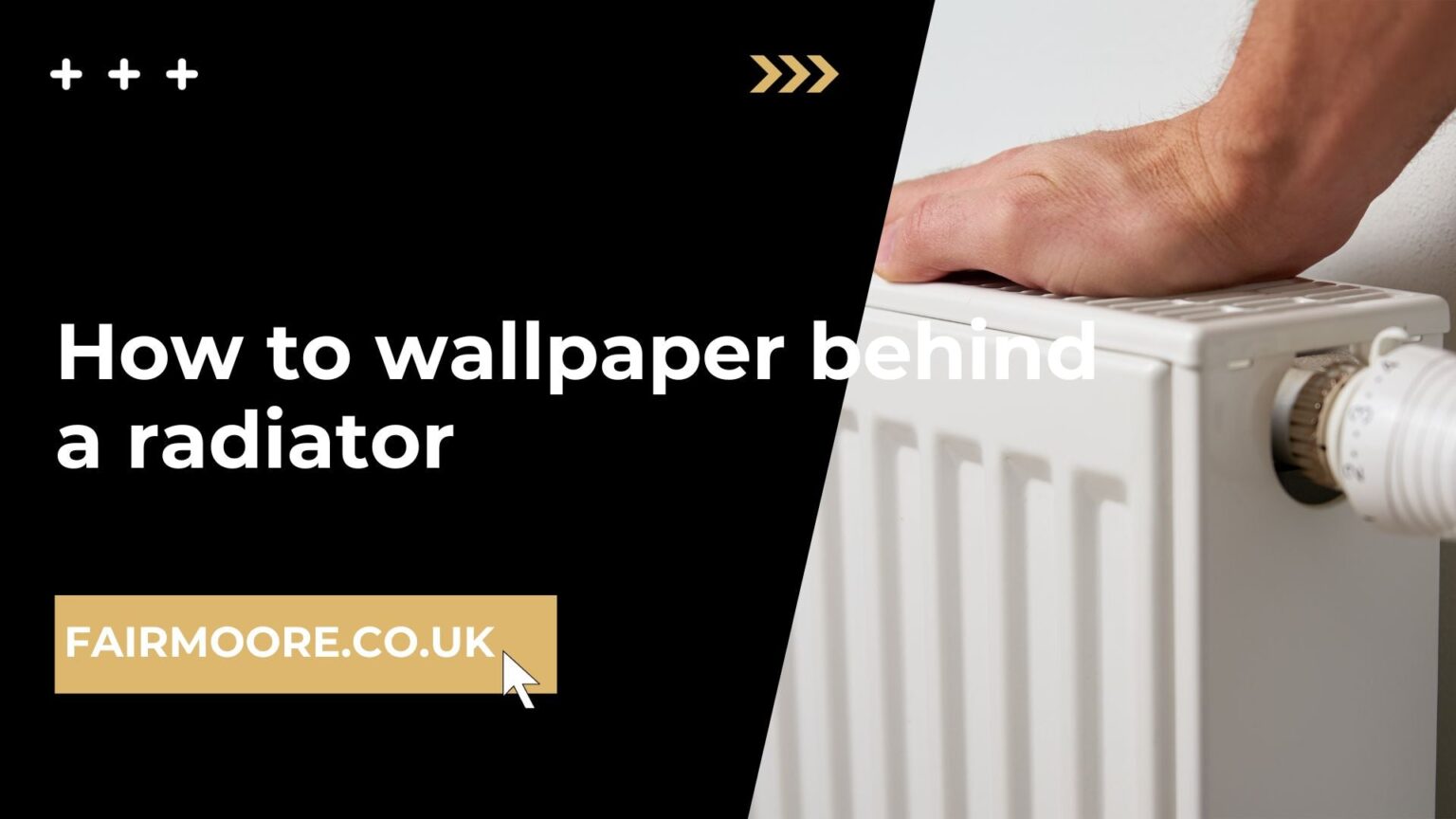 How to wallpaper behind a radiator - Fair & Moore UK