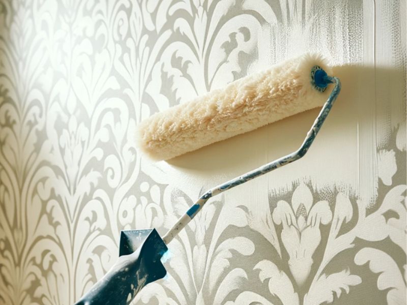 Painting over wallpaper
